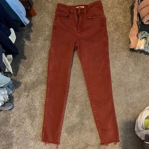 We The Free Women's Brick Red Skinny Jeans
